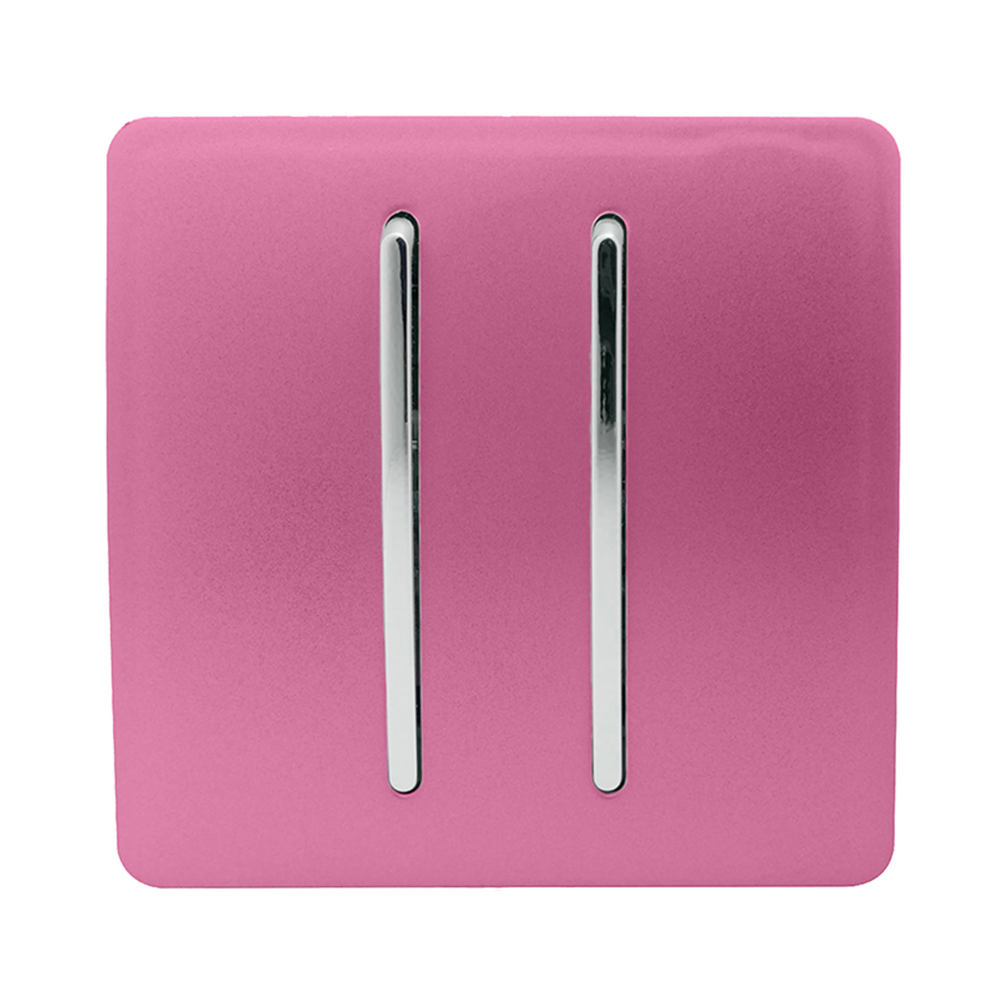 2 Gang Retractive Home Auto.Switch Pink ART-SSR2PK  Trendi Pink